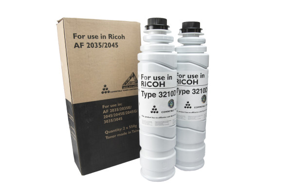 Kompatibilis tonerkazetta töltés 842078, Typ 3210D/Ricoh Aficio 2035/2045, 550g a Ricoh nyomtatók számára