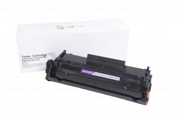 Cartuccia toner compatibile Q2612A, 12A, FX10, 0263B002, 7616A005, CRG703, 2000 Fogli per stampanti HP (Orink white box)