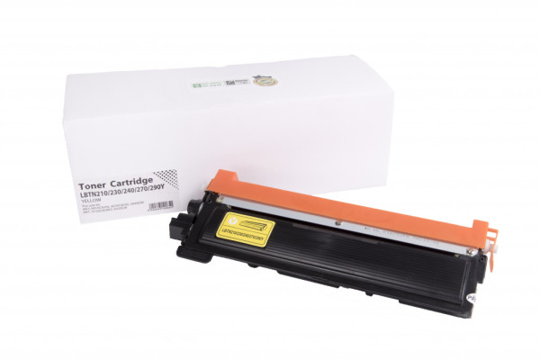 Compatible toner cartridge TN230Y, TN210Y, TN240Y, TN270Y, TN290Y, 1400 yield for Brother printers (Orink white box)