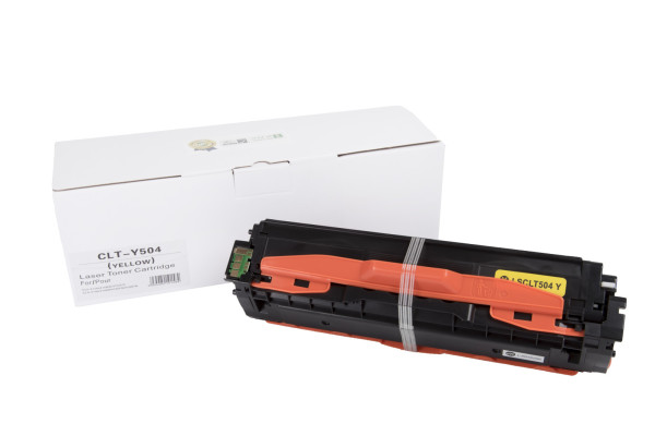 Încărcătură toner compatibilă CLT-Y504S, SU502A, 1800 filelor pentru imprimante Samsung (Orink white box)
