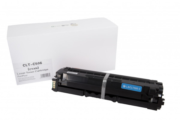 Cовместимый лазерный картридж CLT-C506L, SU038A, 3500 листов для принтеров Samsung (Orink white box)