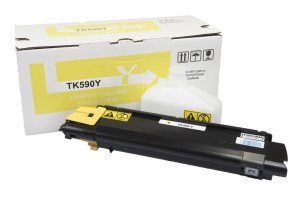 Compatible toner cartridge 1T02KVANL0, TK590Y, 5000 yield for Kyocera Mita printers (Orink white box)