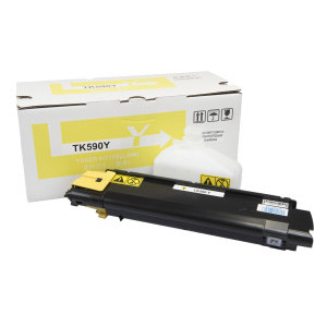 Kompatibilis tonerkazetta töltés 1T02KVANL0, TK590Y, 5000 lap a Kyocera Mita nyomtatók számára (Orink white box)