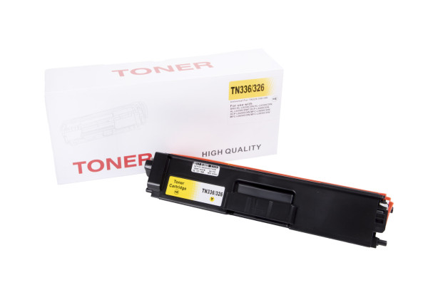 Kompatible Tonerkartusche TN325Y, TN326Y, TN329Y, TN336Y, TN346Y, TN376Y, 3500 Seiten für den Drucker Brother