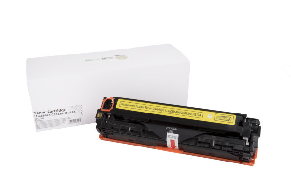 Kompatible Tonerkartusche CB542A, 125A, CE322A, 128A, CF212A, 131A, 1977B002, 6269B002, CRG716, CRG731, 1400 Seiten für den Drucker HP (Orink white box)