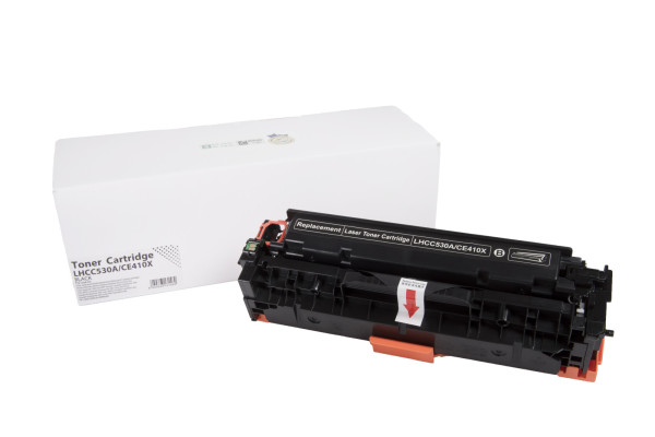 Kompatibilis tonerkazetta töltés CC530A, 304A, CE410X, 305X, CF380X, 312X, 2662B002, CRG718, 4400 lap a HP nyomtatók számára (Orink white box)