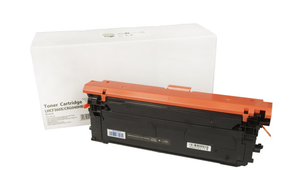 Kompatibilná tonerová náplň CF360X, 508X, 0461C001, CRG040HBK, 12500 listov pre tlačiarne HP (Orink white box)
