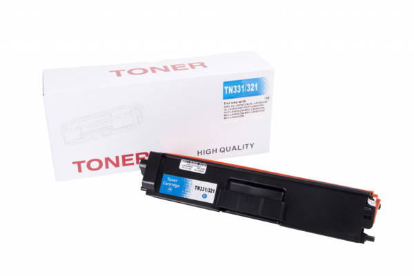 Compatible toner cartridge TN331C, TN321C, 1500 yield for Brother printers