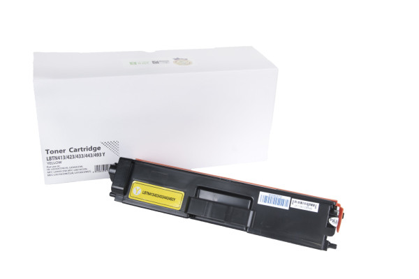 Kompatybilny toner TN423Y, TN413Y, TN433Y, TN443Y, TN493Y, 4000 stron do drukarek Brother (Orink white box)