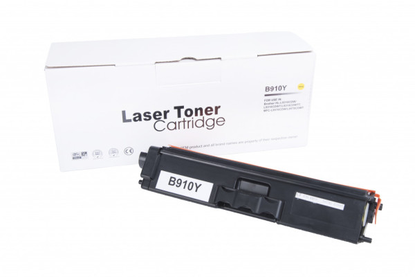Compatible toner cartridge TN910Y, 9000 yield for Brother printers