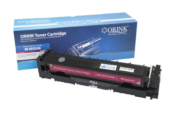 Kompatibilní tonerová náplň CF533A, 205A, WITHOUT CHIP, 900 listů pro tiskárny HP (Orink box)