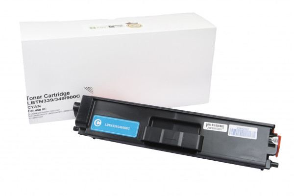Compatible toner cartridge TN329C, TN900C, TN349C, 6000 yield for Brother printers (Orink white box)