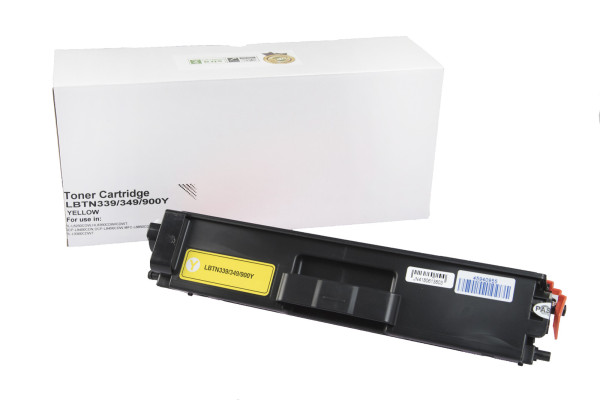Kompatybilny toner TN329Y, TN900Y, TN349Y, 6000 stron do drukarek Brother (Orink white box)