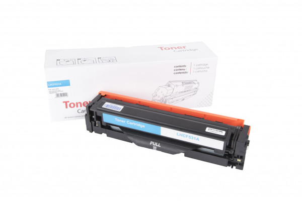 Kompatibilní tonerová náplň CF531A, 205A, 900 listů pro tiskárny HP (Neutral Color)
