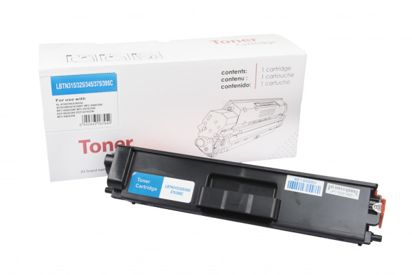 Compatible toner cartridge TN325C, TN315C, TN328C, TN345C, TN375C, TN395C, 2500 yield for Brother printers (Neutral Color)