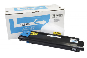 Compatible toner cartridge 1T02KVCNL0, TK590C, 5000 yield for Kyocera Mita printers (Orink white box)