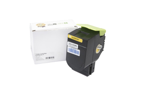Kompatibilná tonerová náplň 80C2SY0, 802SY, WITHOUT CHIP, 2000 listov pre tlačiarne Lexmark (Orink white box)