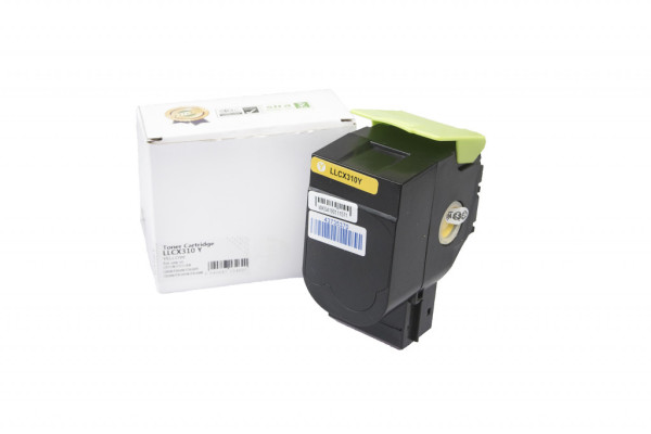 Compatible toner cartridge 80C2SY0, 802SY, WITHOUT CHIP, 2000 yield for Lexmark printers (Orink white box)