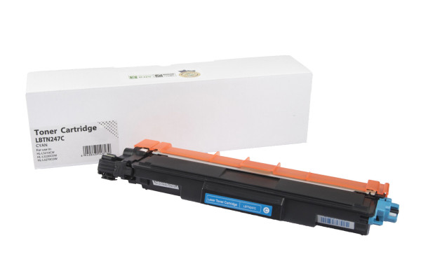 Încărcătură toner compatibilă TN247C, TN227C, TN253C, 2300 filelor pentru imprimante Brother (Orink white box)