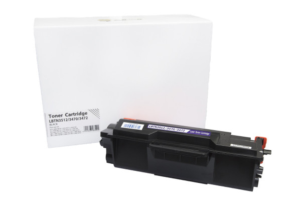 Kompatybilny toner TN3512, TN3470, TN3472, 12000 stron do drukarek Brother (Orink white box)