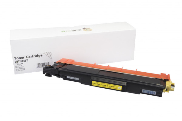 Compatible toner cartridge TN243Y, 1300 yield for Brother printers (Orink white box)
