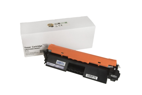 Cовместимый лазерный картридж CF230A, 30A, 2168C002, CRG051, 1600 листов для принтеров HP (Orink white box)