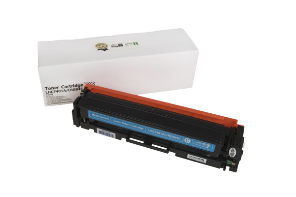Încărcătură toner compatibilă CF401A, 201A, 1241C002, CRG045C, 1400 filelor pentru imprimante HP (Orink white box)