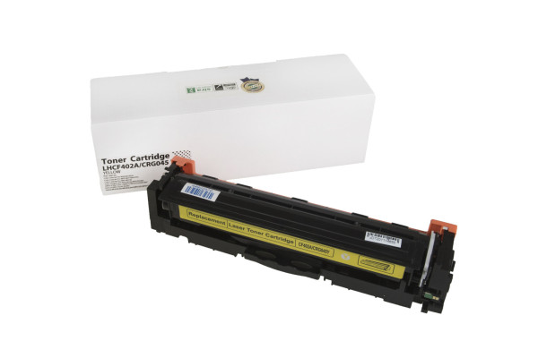 Încărcătură toner compatibilă CF402A, 201A, 1239C002, CRG045Y, 1400 filelor pentru imprimante HP (Orink white box)
