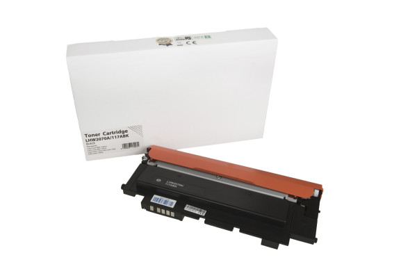 Compatible toner cartridge W2070A, 117A, 1000 yield for HP printers (Orink white box)