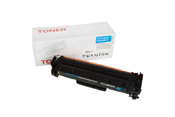 Kompatibilis tonerkazetta töltés CC531A, 304A, CE411A, 305A, CF381A, 2661B002, CRG718, 2800 lap a HP nyomtatók számára