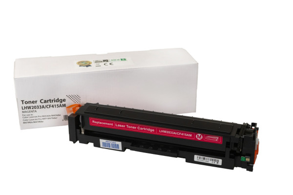 Compatible toner cartridge W2033A, 415A, 2100 yield for HP printers (Orink white box)