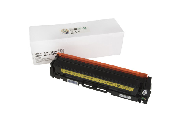 Kompatibilis tonerkazetta töltés CF412A, 410A, 1247C002, CRG046Y, 2300 lap a HP nyomtatók számára (Orink white box)