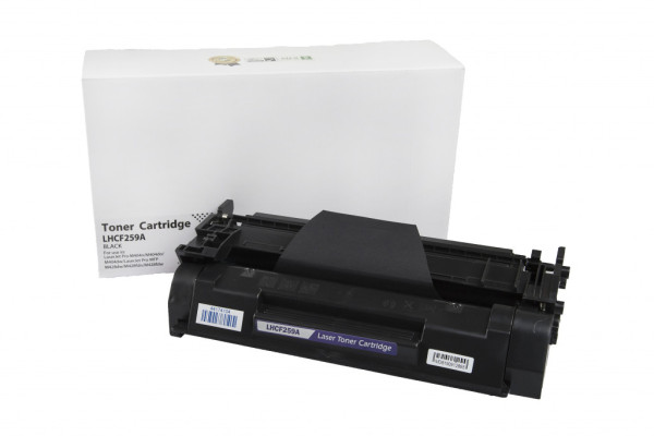 компатибилен тонерен пълнеж CF259A, 59A, 3000 листове за принтери HP (Orink white box)