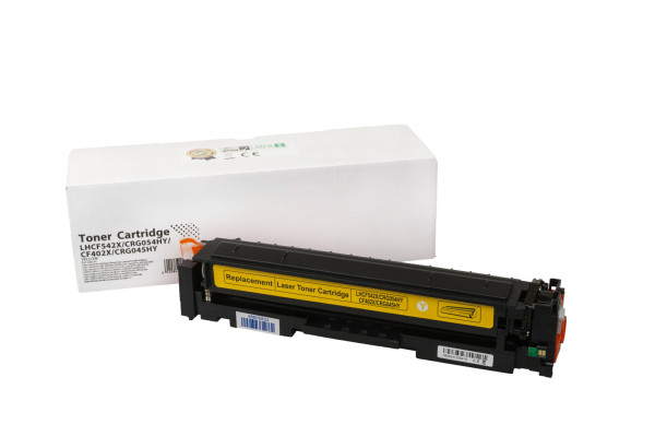 Kompatibilni toner CF542X, 203X, CRG054HY, 3025C002, CF402X, 201X, CRG045HY, 1243C002, 2500 listova za tiskare HP (ORINK white box)