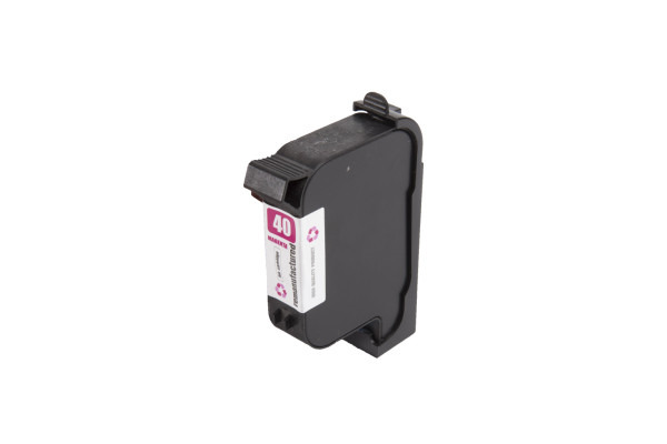 Восстановленный струйный картридж 51640ME, no.40, 42ml листов для принтеров HP (BULK)