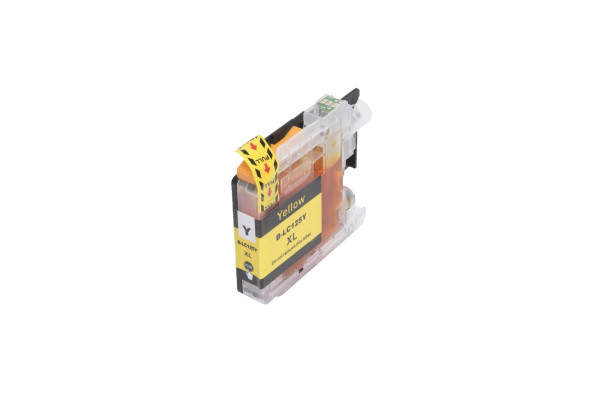 Kompatible Tintenpatrone LC125XLY, 15ml Seiten für den Drucker Brother (ORINK BULK)