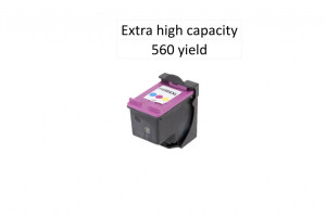 Cartuccia d'inchiostro rigenerata CZ102AE, no.650XL, 560str. (yield), 14,2ml per stampanti HP (BULK)