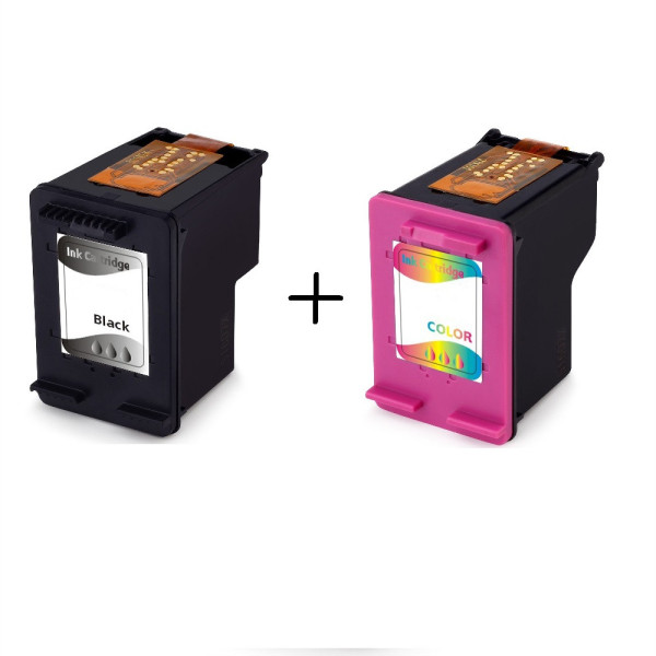 Refill ink cartridge CZ101AE / CZ102AE, no.650XL/black+color/24ml+ 14, 2ml for HP printers (MULTIPACK BULK)