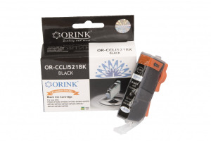 Compatible ink cartridge 2933B001, CLI521BK, 10,5ml for Canon printers (Orink box)
