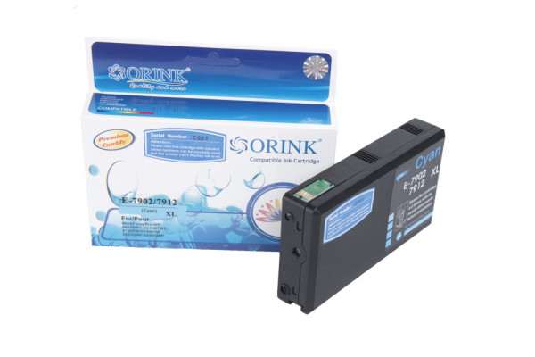 Compatible ink cartridge C13T79024010, C13T79124010, 79XL, 17ml for Epson printers (Orink box)