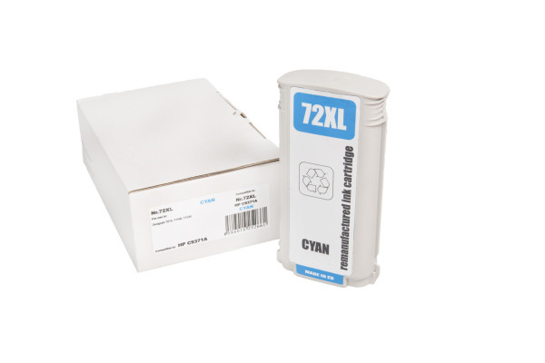 Renovovaná inkoustová náplň C9371A, no.72, 130ml listů pro tiskárny HP (BULK)
