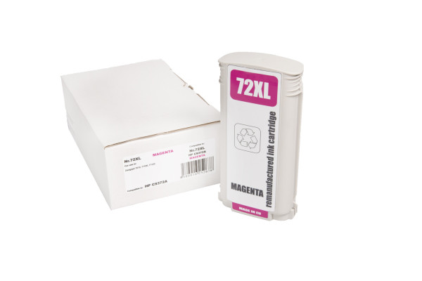 Renovovaná inkoustová náplň C9372A, no.72, 130ml listů pro tiskárny HP (BULK)