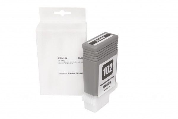 Refill ink cartridge 0895B001, PFI102BK, 130ml for Canon printers (BULK)
