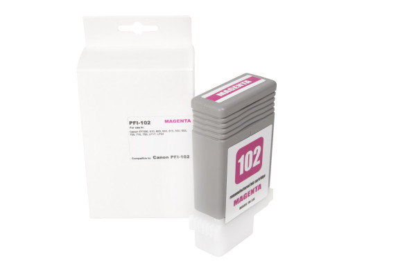 Felújított tintakazetta töltés 0897B001, PFI102M, 130ml lap a Canon nyomtatók számára (BULK)