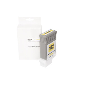 Felújított tintakazetta töltés 0898B001, PFI102Y, 130ml lap a Canon nyomtatók számára (BULK)