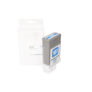 Cartuccia d'inchiostro rigenerata 6706B001, PFI107C, 130ml Fogli per stampanti Canon (BULK)