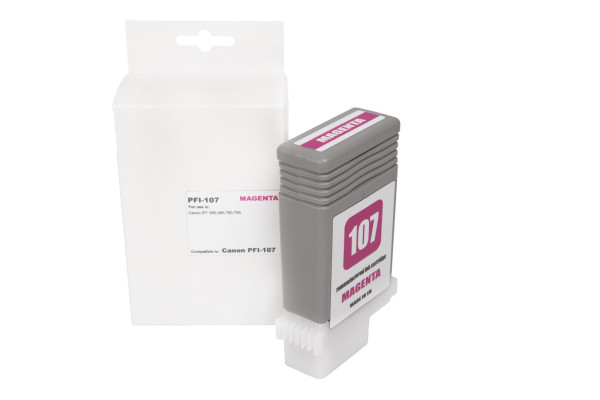 Renovierte Tintenpatrone 6707B001, PFI107M, 130ml Seiten für den Drucker Canon (BULK)