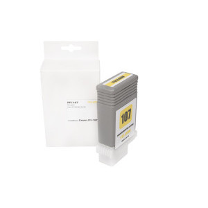 Cartuccia d'inchiostro rigenerata 6708B001, PFI107Y, 130ml Fogli per stampanti Canon (BULK)