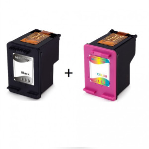 Refill ink cartridge F6U67AE#BA3 / F6U68AE#BA3, no.302XL/BK+color/15ml+14ml for HP printers (BULK)