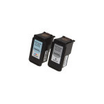 Renovierte Tintenpatrone 8286B001 / 8288B001, PG545XL/CL546XL/BK+color/15ml+13, 5ml für den Drucker Canon (BULK)